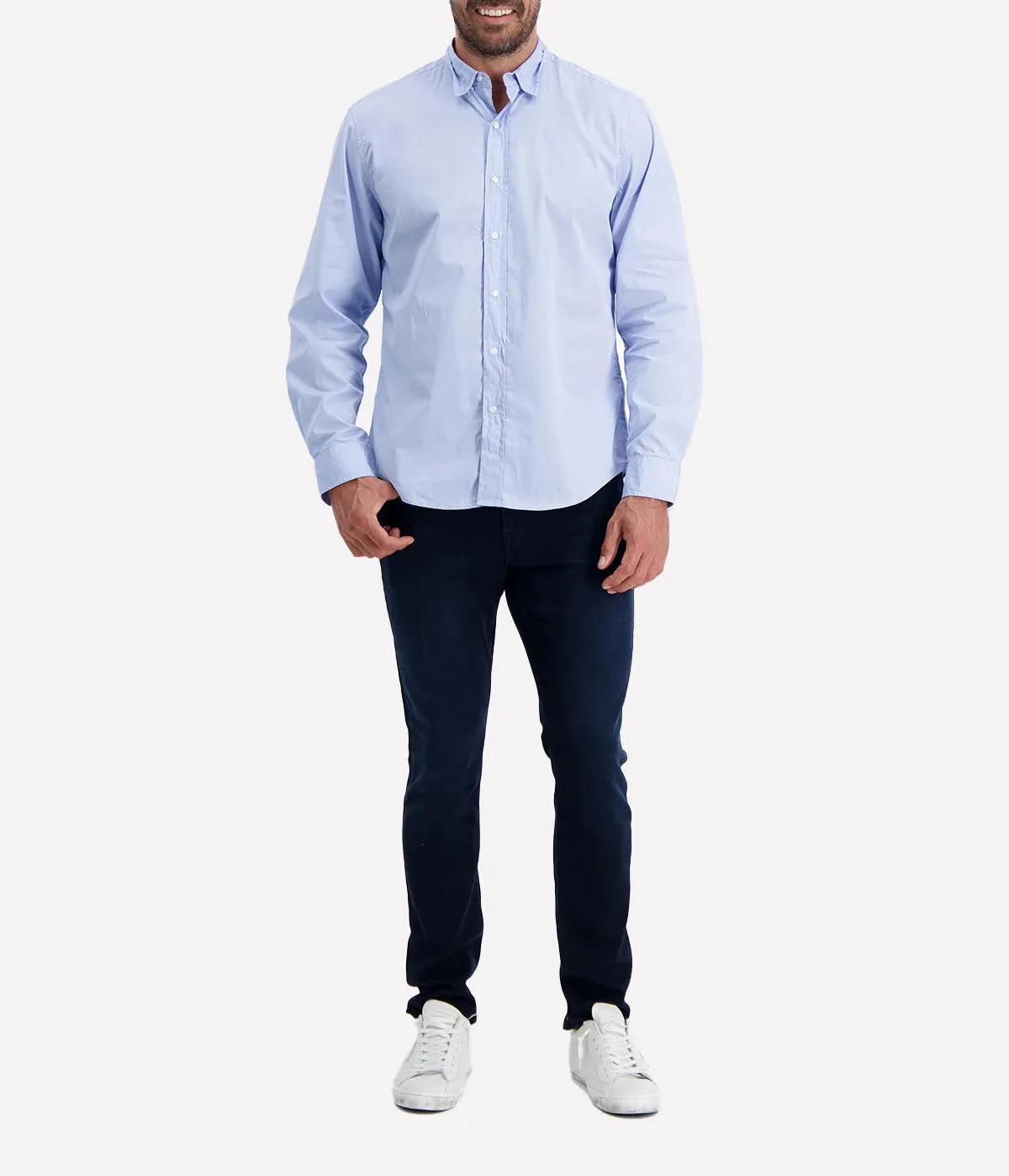 Finbar Woven Button Up Shirt in Window Pane