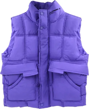 Girls Puffer Vests Coat Boys Sleeveless Thicken Padded Jacket Lightweight Winter Coat