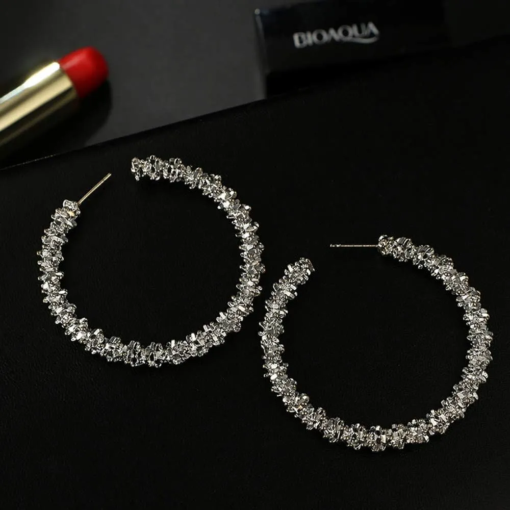 Gold Hoop Earrings for Women,925 Sterling Silver Post Hoop Earrings With Cubic Zirconia Jewelry for Her Mother Girlfriend