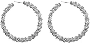 Gold Hoop Earrings for Women,925 Sterling Silver Post Hoop Earrings With Cubic Zirconia Jewelry for Her Mother Girlfriend