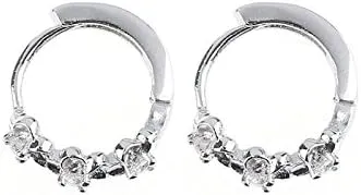 Gold Hoop Earrings for Women,925 Sterling Silver Small Hoop Earrings Anniversary Mother's Day Valentine Fashion Jewelry Gifts