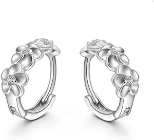 Gold Hoop Earrings for Women,925 Sterling Silver Small Hoop Earrings Anniversary Mother's Day Valentine Fashion Jewelry Gifts