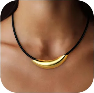 Gold Layered Necklaces for Women,14K Gold Plated/Silver Stackable Necklaces Set Trendy,Layering Choker Necklaces Jewelry