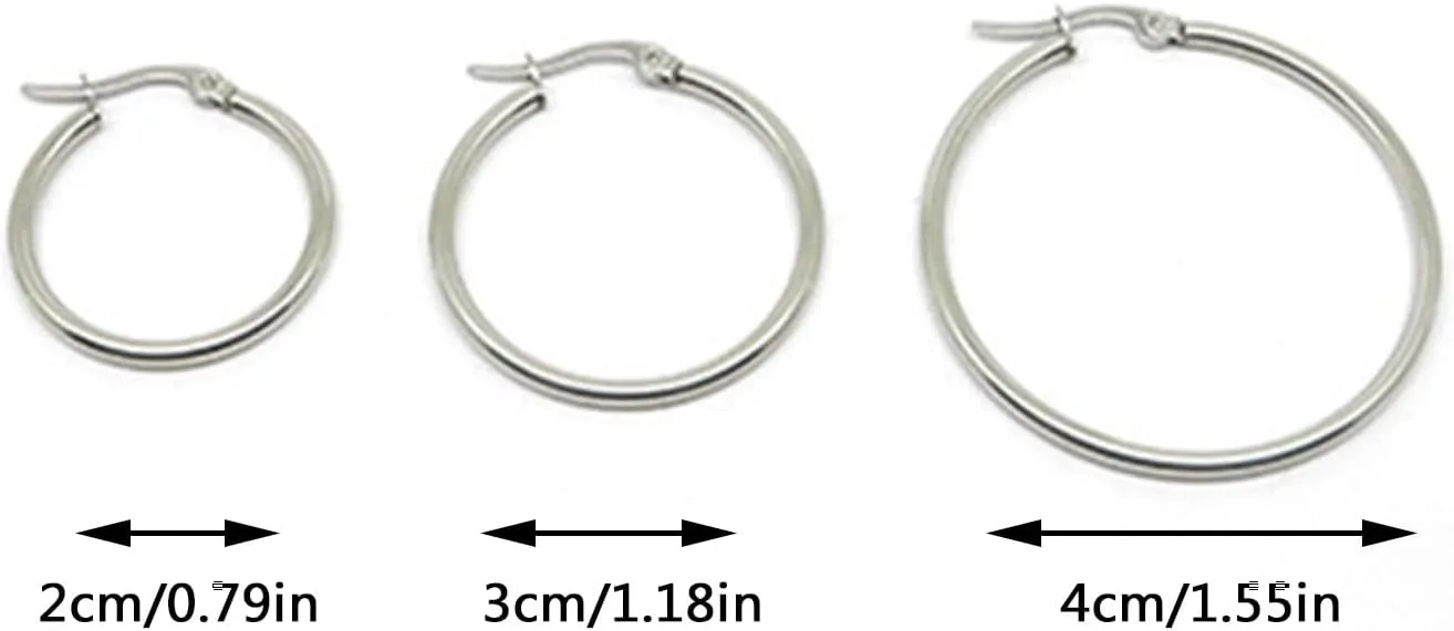 Gold Plated Hoop Earrings for Women,925 Sterling Silver Post Dangle Earrings for Mom Wife Jewelry Gifts for Valentine's Day