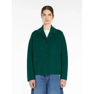 green Double-sided single-breasted jacket