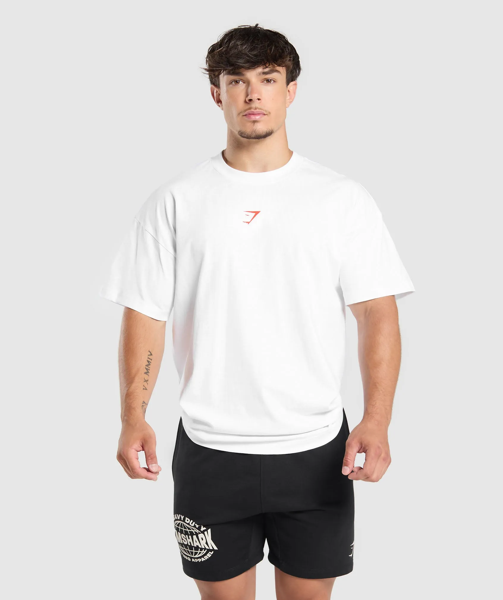Gymshark Heavy Duty Lifter T-Shirt - White
