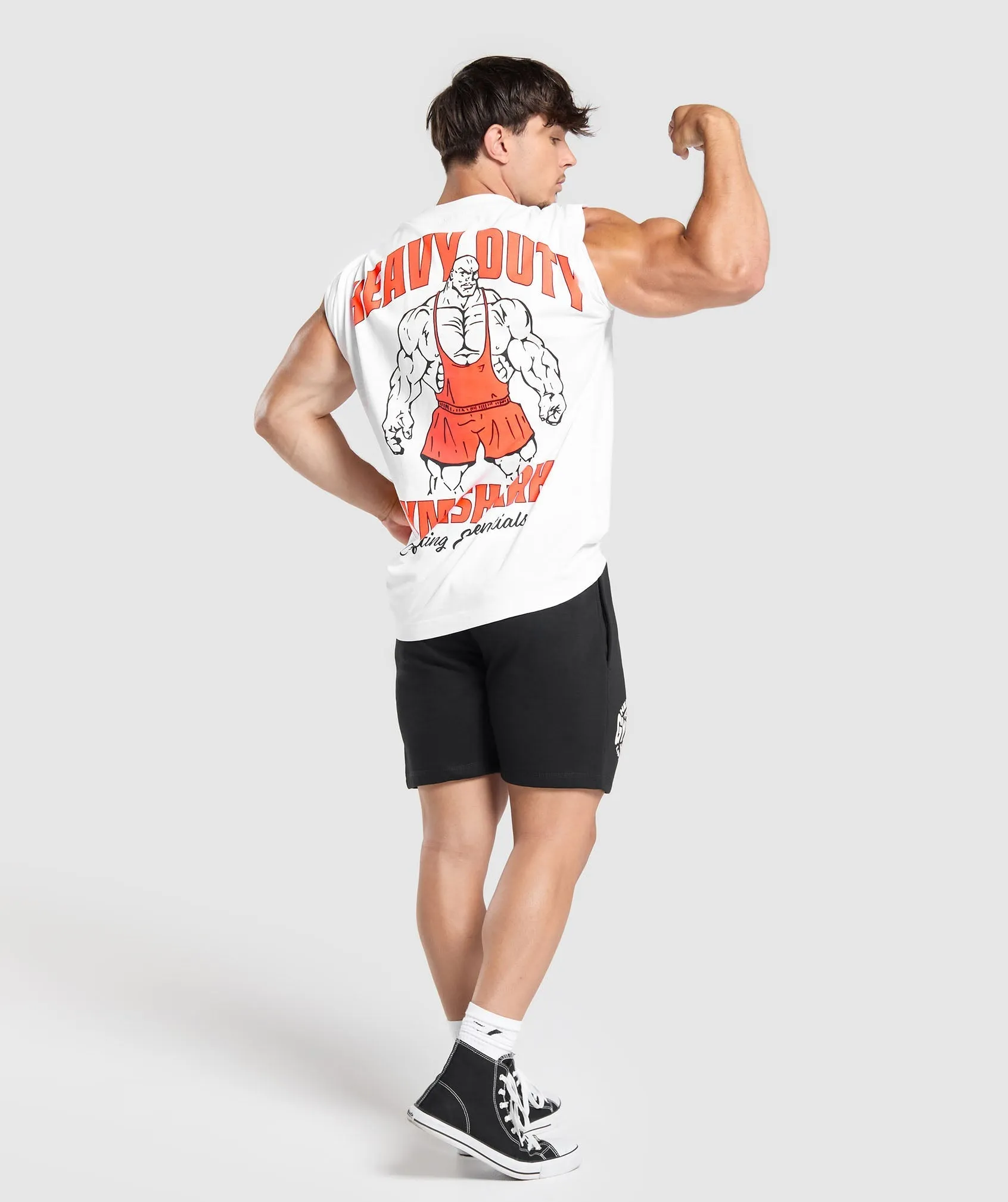 Gymshark Heavy Duty Lifter T-Shirt - White