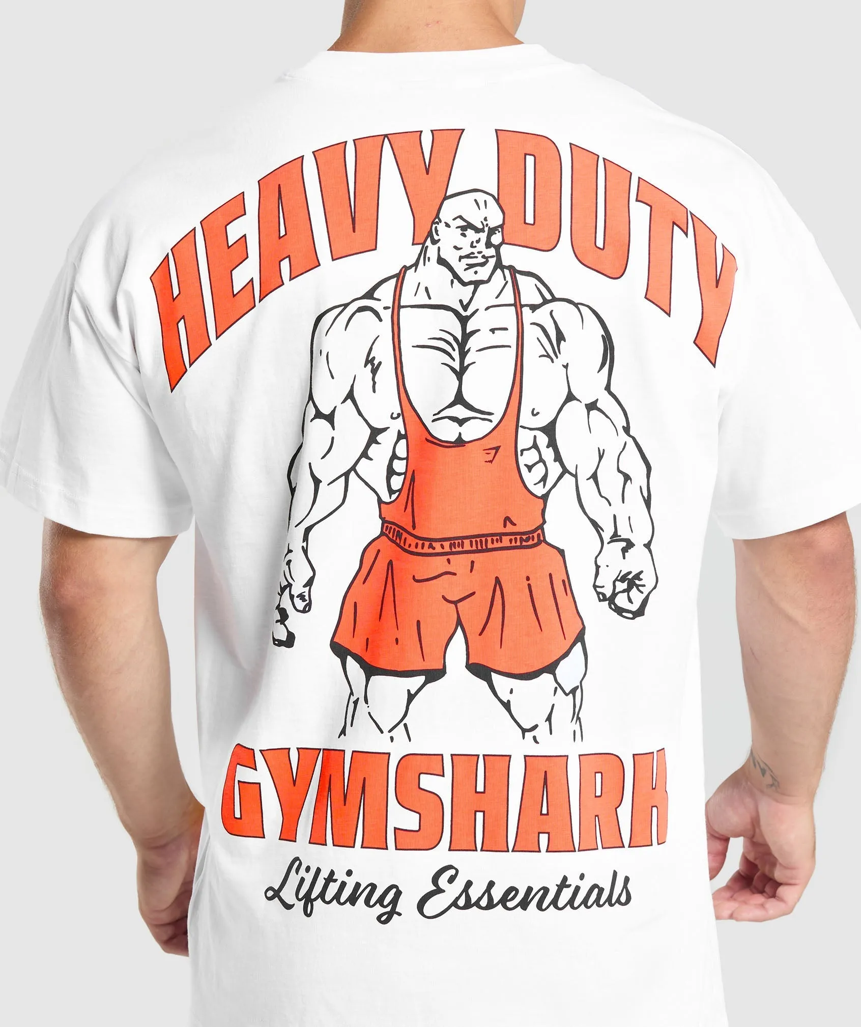 Gymshark Heavy Duty Lifter T-Shirt - White