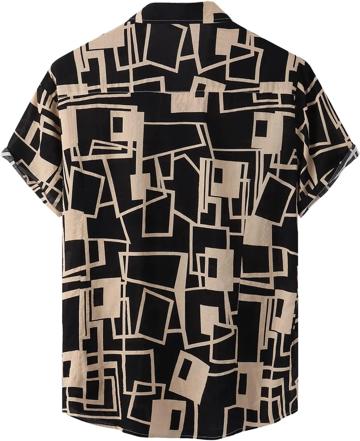 Hawaiian Shirt for Men Button Down Beach Tropical Shirts Cardigan Shirts Men's Striped Lapel Shirts Tshirts Shirts