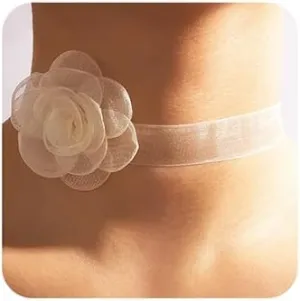 Jumwrit Sexy Off White Lace Choker Necklaces Bridal Necklaces Minimalist Necklaces Costume Accessories for Women