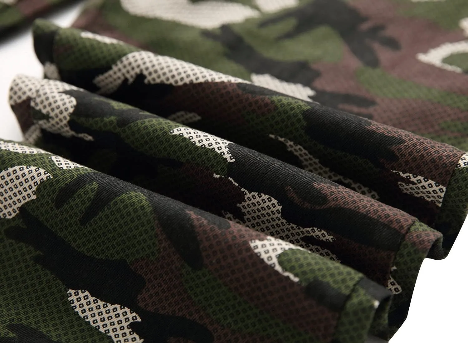 Kaxiya2021 Men's Camo Stretch Pants Military Distressed Straight Moto Jeans Outdoor Apparel Skinny Slim Fit Hiking Pants
