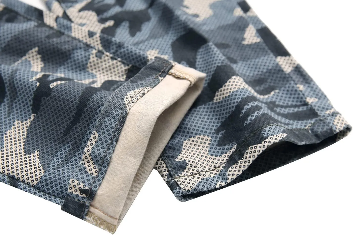 Kaxiya2021 Men's Camo Stretch Pants Military Distressed Straight Moto Jeans Outdoor Apparel Skinny Slim Fit Hiking Pants