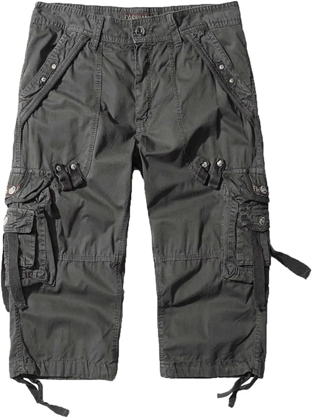 Kaxiya2021 Men's Cargo Shorts Loose Fit Multi Pocket Short Pants Cotton Slim Fit Twill Outdoor Summer Fashion Casual Wear