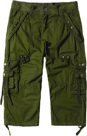 Kaxiya2021 Men's Cargo Shorts Loose Fit Multi Pocket Short Pants Cotton Slim Fit Twill Outdoor Summer Fashion Casual Wear