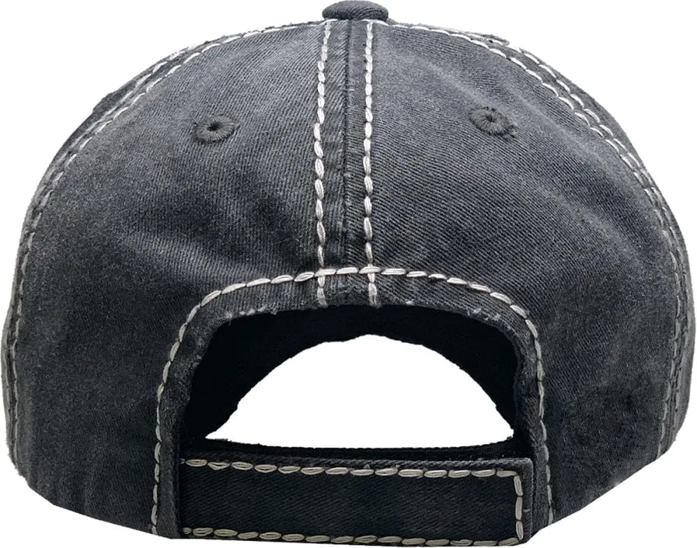 KBV1365 "Blessed Mom" Vintage Washed Baseball Cap