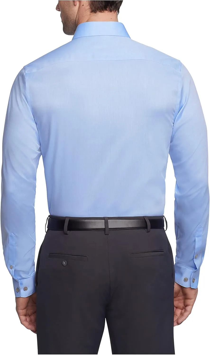 Kenneth Cole Men's Dress Shirt Slim Fit Stretch Collar Non Iron Solid
