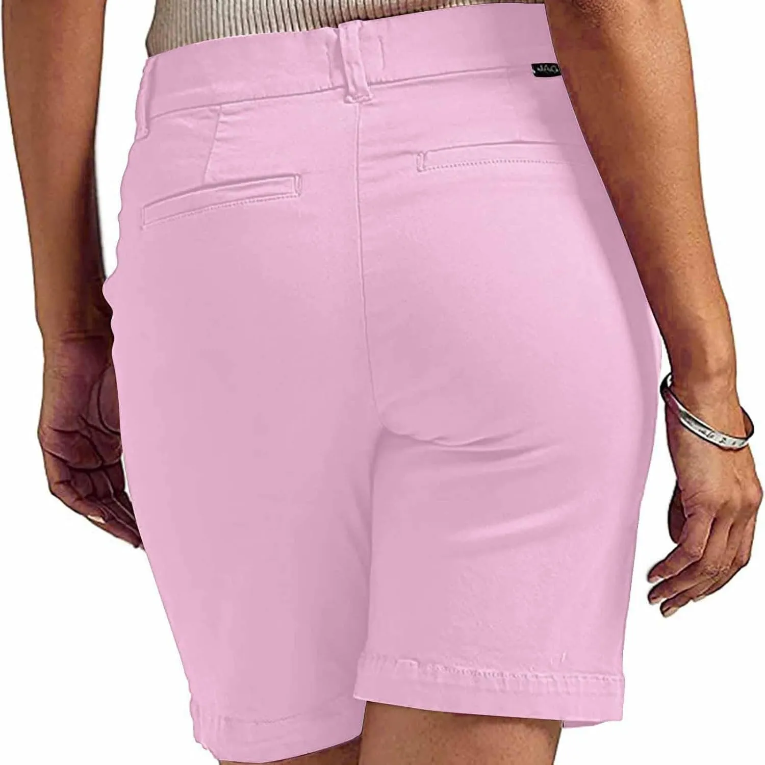 Ladies' Relaxed Trousers,Plus Size Women's Stretch Shorts Elastic Waist with Pockets, Breathable Summer Lounge Pants