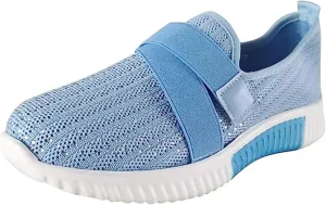 Ladmiple Gym Shoes For Women Workout Memory Foam Walking Shoes Running Classic Casual Slip On Athletic Tennis Sneakers