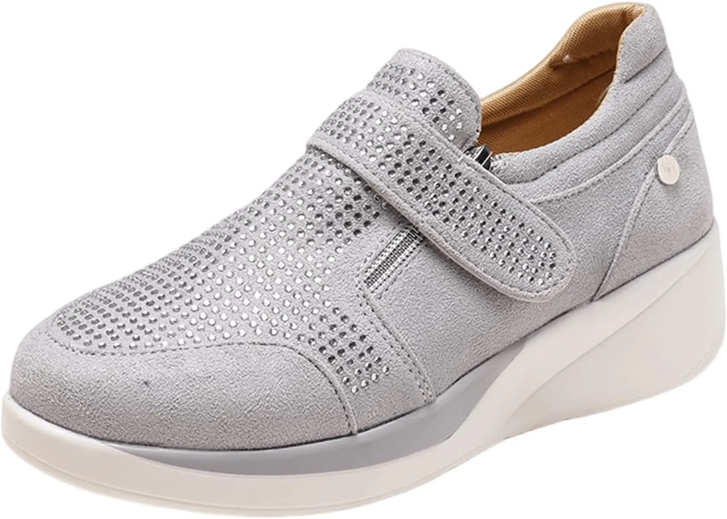 Ladmiple Shoes For Women Sneakers Trendy Slip On Canvas Shoes Fashion Comfort Dressy Casual Summer Walking Flats Loafers