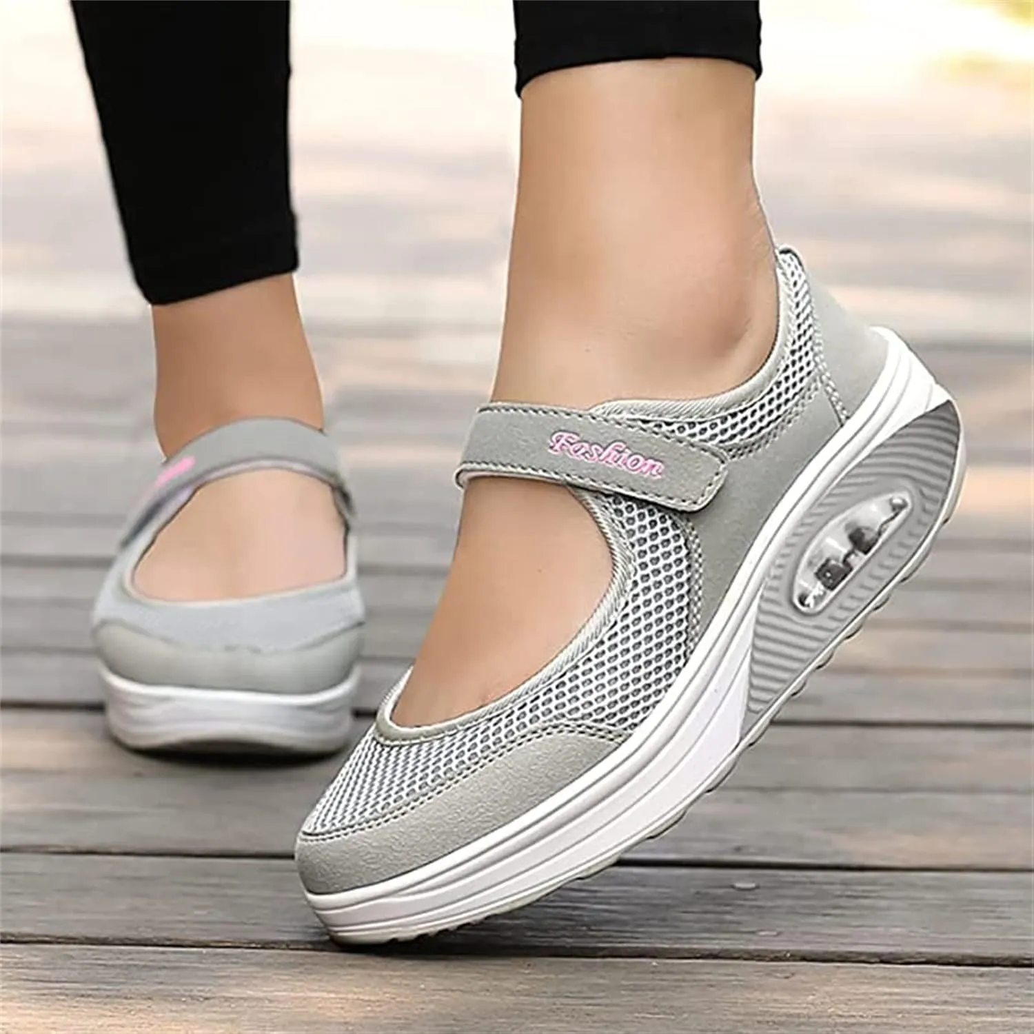 Ladmiple Sneakers For Women Comfortable Shoes Slip On Casual Platform Walking Shoes Dressy Summer Fashion Flats Loafers