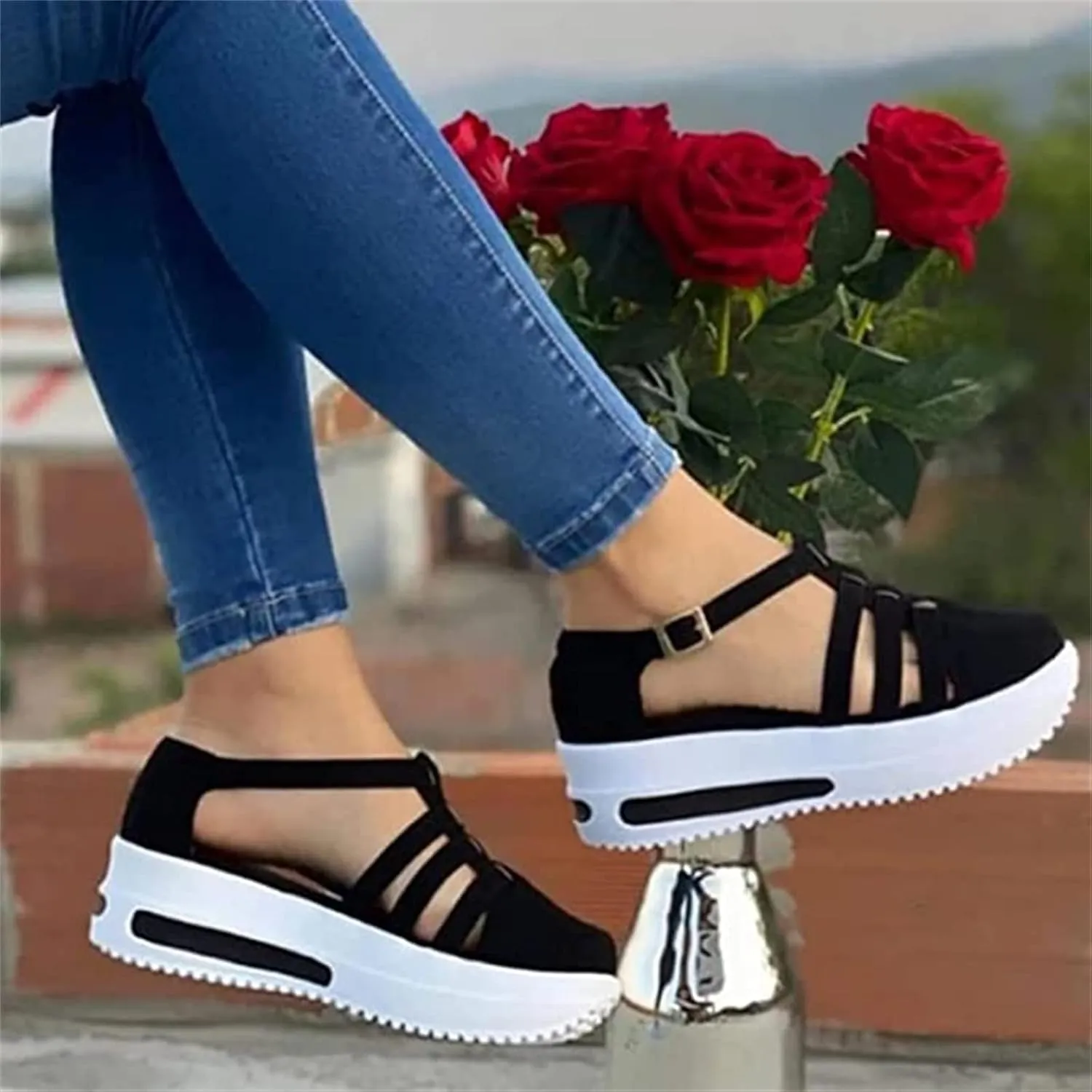 Ladmiple Sneakers For Women Slip On Wide Width Loafers Canvas Shoes Fashion Dressy Casual Summer Flats Walking Sneakers