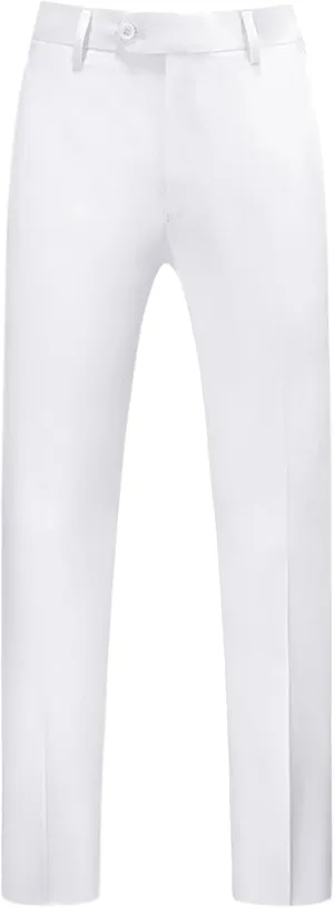 Lars Amadeus Men's Dress Pants Slim Fit Flat Front Chino Business Wedding Suit Pants