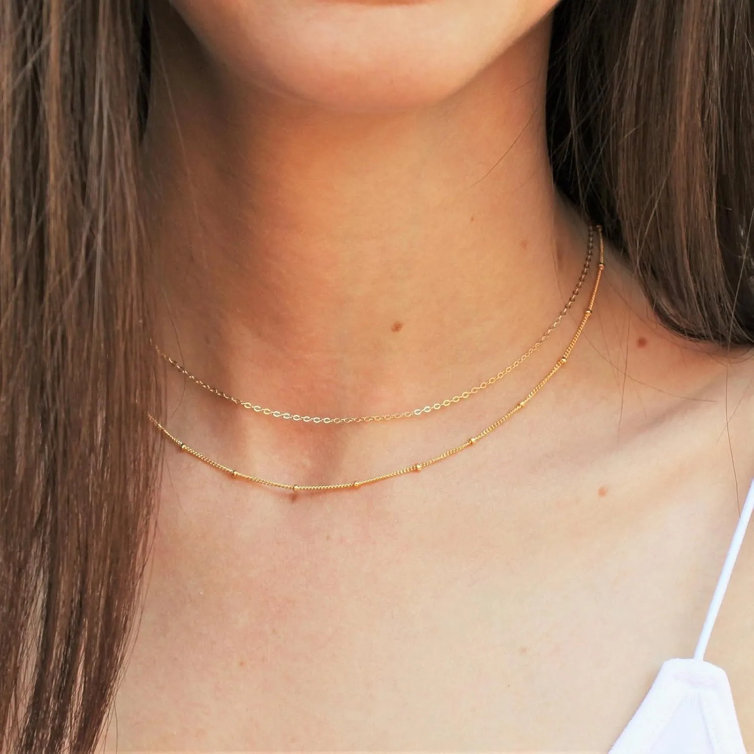 Layered Necklaces for Women Trendy, 14K Gold Layered Necklaces for Women Layering Necklaces Trendy Gold Chain Necklaces Jewelry for Women