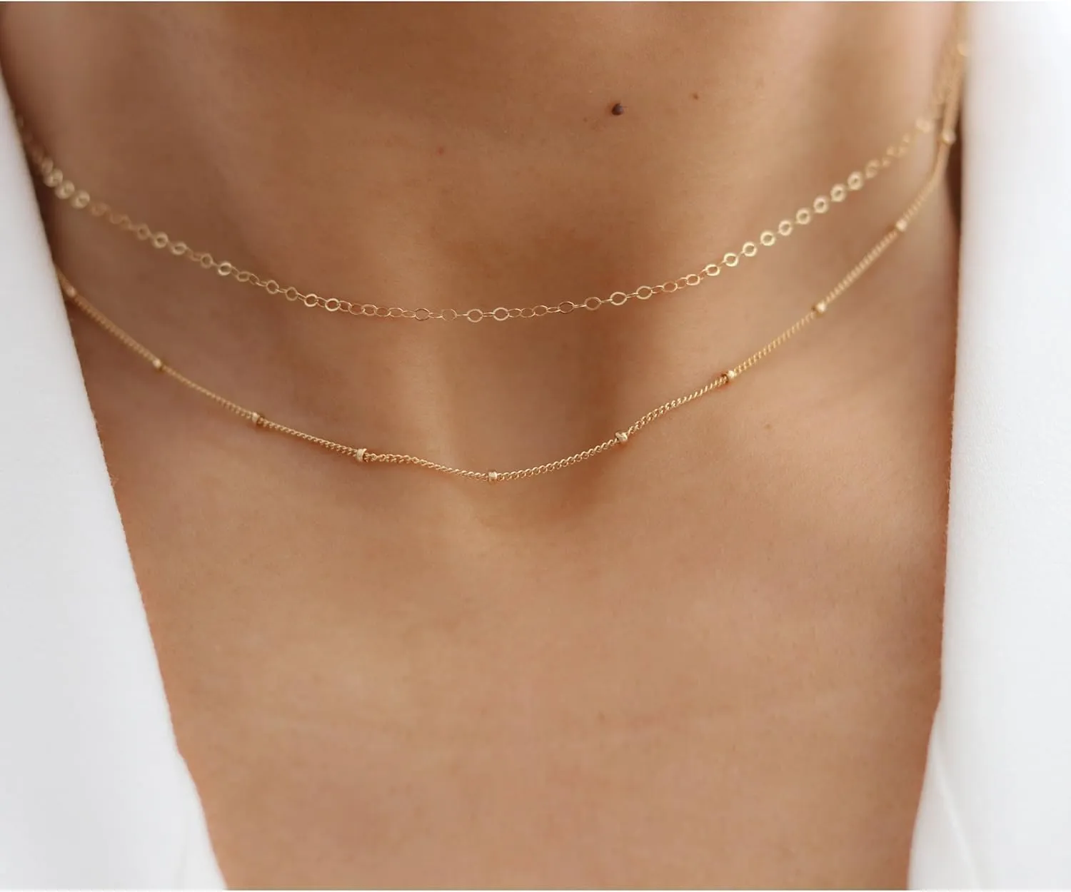 Layered Necklaces for Women Trendy, 14K Gold Layered Necklaces for Women Layering Necklaces Trendy Gold Chain Necklaces Jewelry for Women