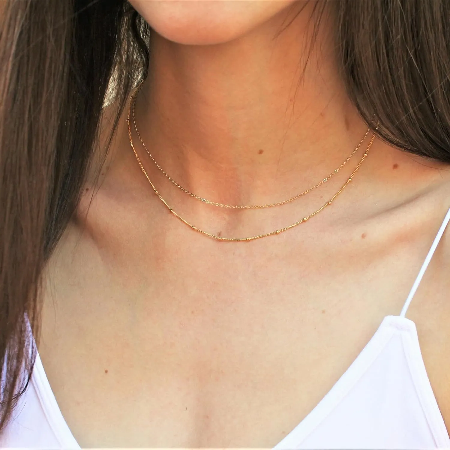 Layered Necklaces for Women Trendy, 14K Gold Layered Necklaces for Women Layering Necklaces Trendy Gold Chain Necklaces Jewelry for Women