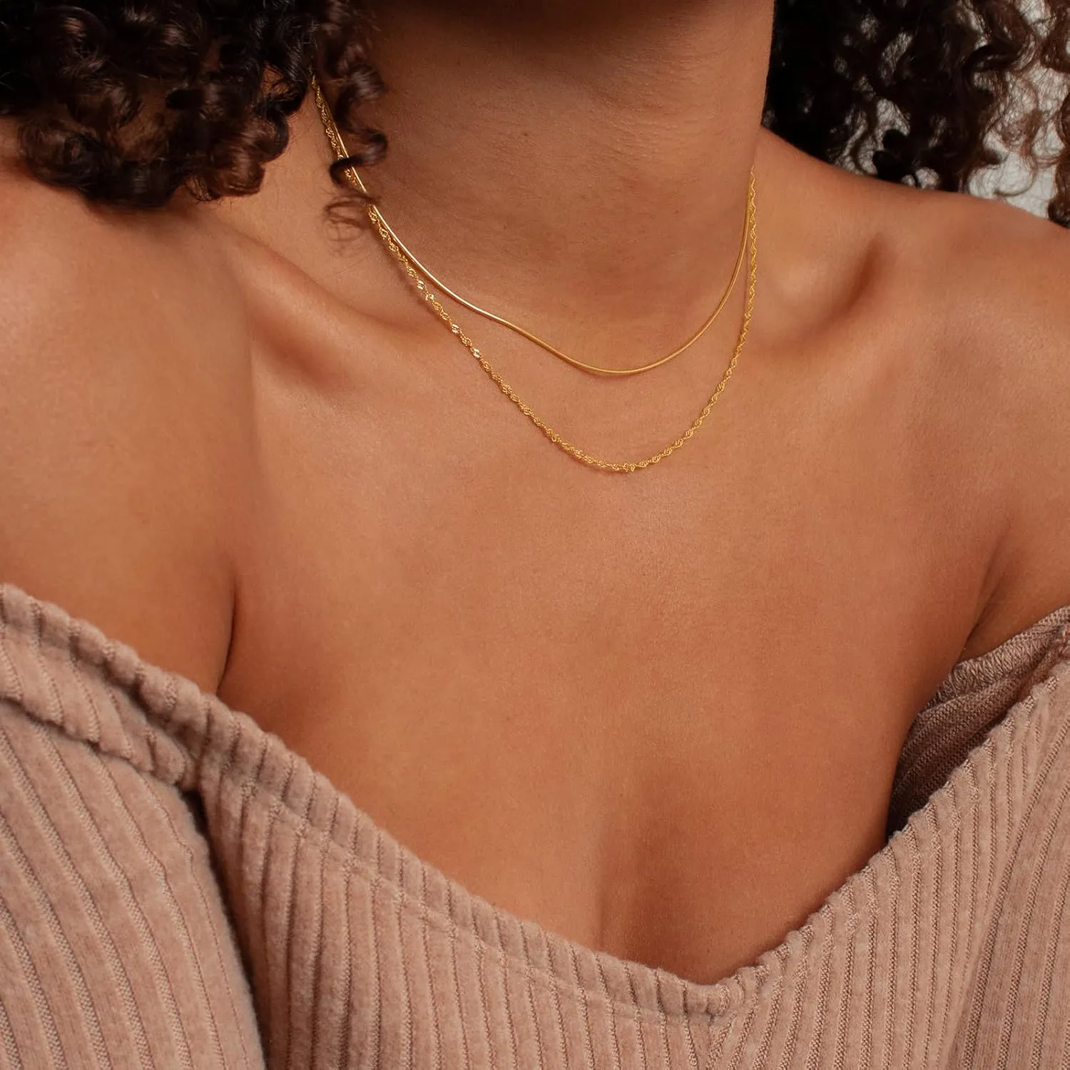 Layered Necklaces for Women Trendy, 14K Gold Layered Necklaces for Women Layering Necklaces Trendy Gold Chain Necklaces Jewelry for Women