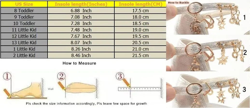 LFHT Little Kids Girls Sandals Glitter Rhinestone Dress Pumps Sequins Princess Low Heels Party Dance Shoes