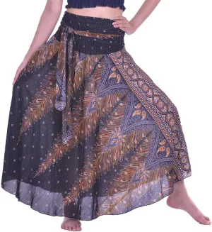 LOFBAZ Long Maxi Skirts for Women Gypsy Hippie Clothes Bohemian Boho Dress Plus