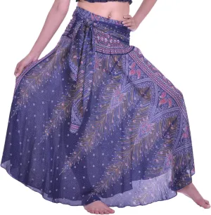 LOFBAZ Long Maxi Skirts for Women Gypsy Hippie Clothes Bohemian Boho Dress Plus
