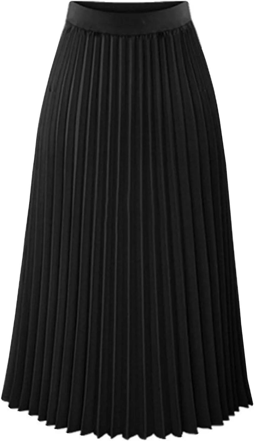 Long Pleated Skirts for Women High Waist Flowy Skirts Casual Summer Maxi Skirts Beach Vacation Skirts A Line Skirts