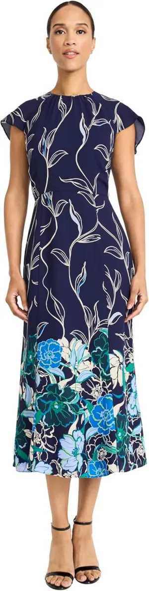 Maggy London Women's Back Ruffle A-line Dress
