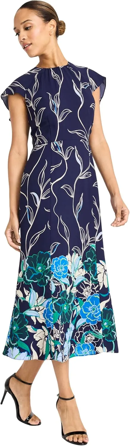 Maggy London Women's Back Ruffle A-line Dress