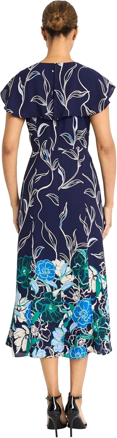 Maggy London Women's Back Ruffle A-line Dress