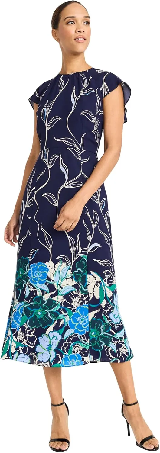 Maggy London Women's Back Ruffle A-line Dress