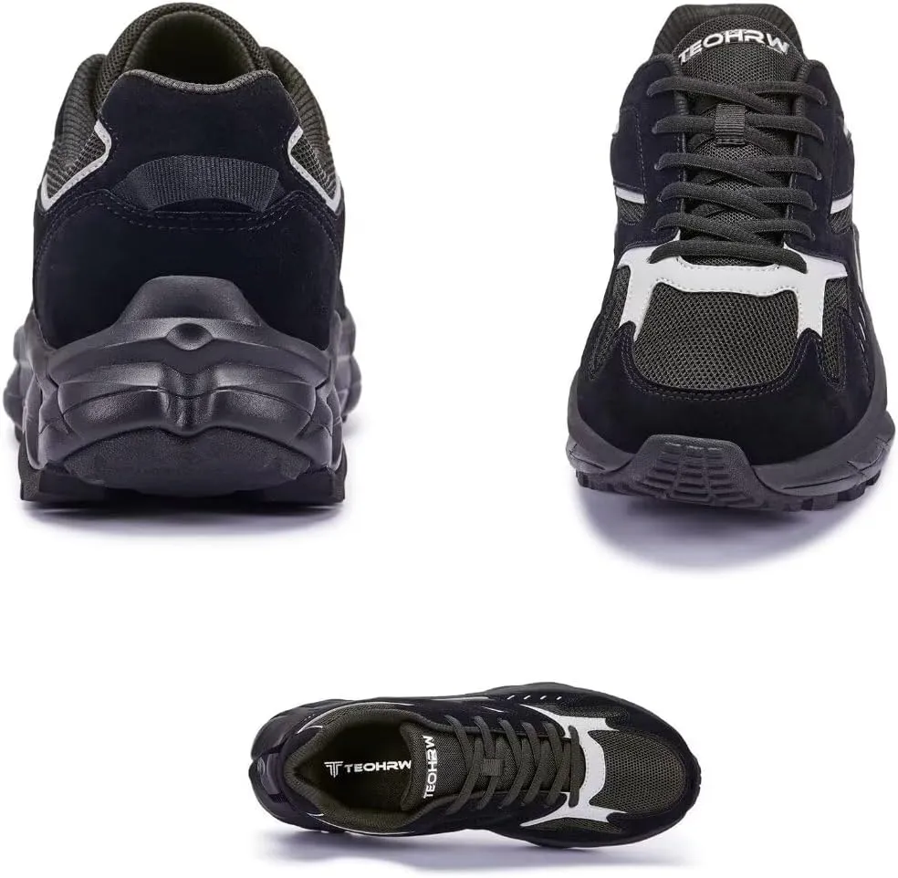 Men Extra Wide Width Sneakers Comfort Walking Shoes Relieve Foot Pain Wide Toe Box with Arch Support