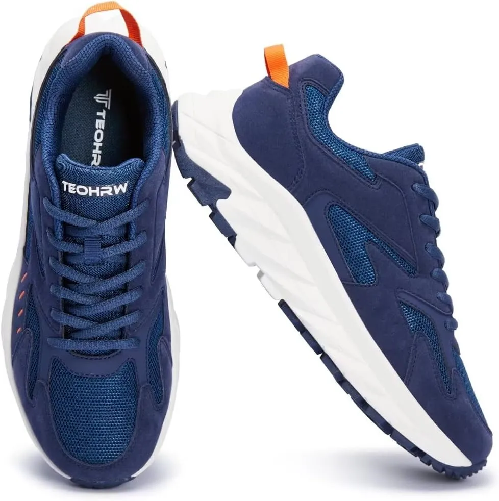 Men Extra Wide Width Sneakers Comfort Walking Shoes Relieve Foot Pain Wide Toe Box with Arch Support