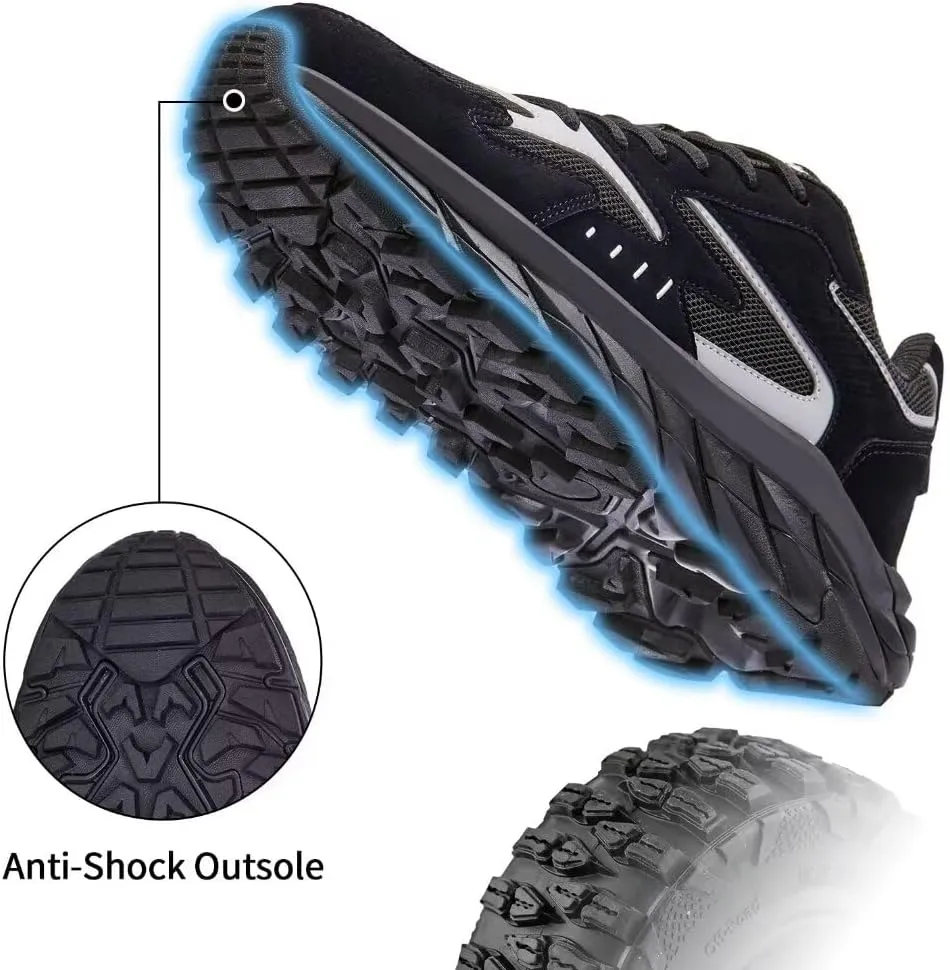 Men Extra Wide Width Sneakers Comfort Walking Shoes Relieve Foot Pain Wide Toe Box with Arch Support
