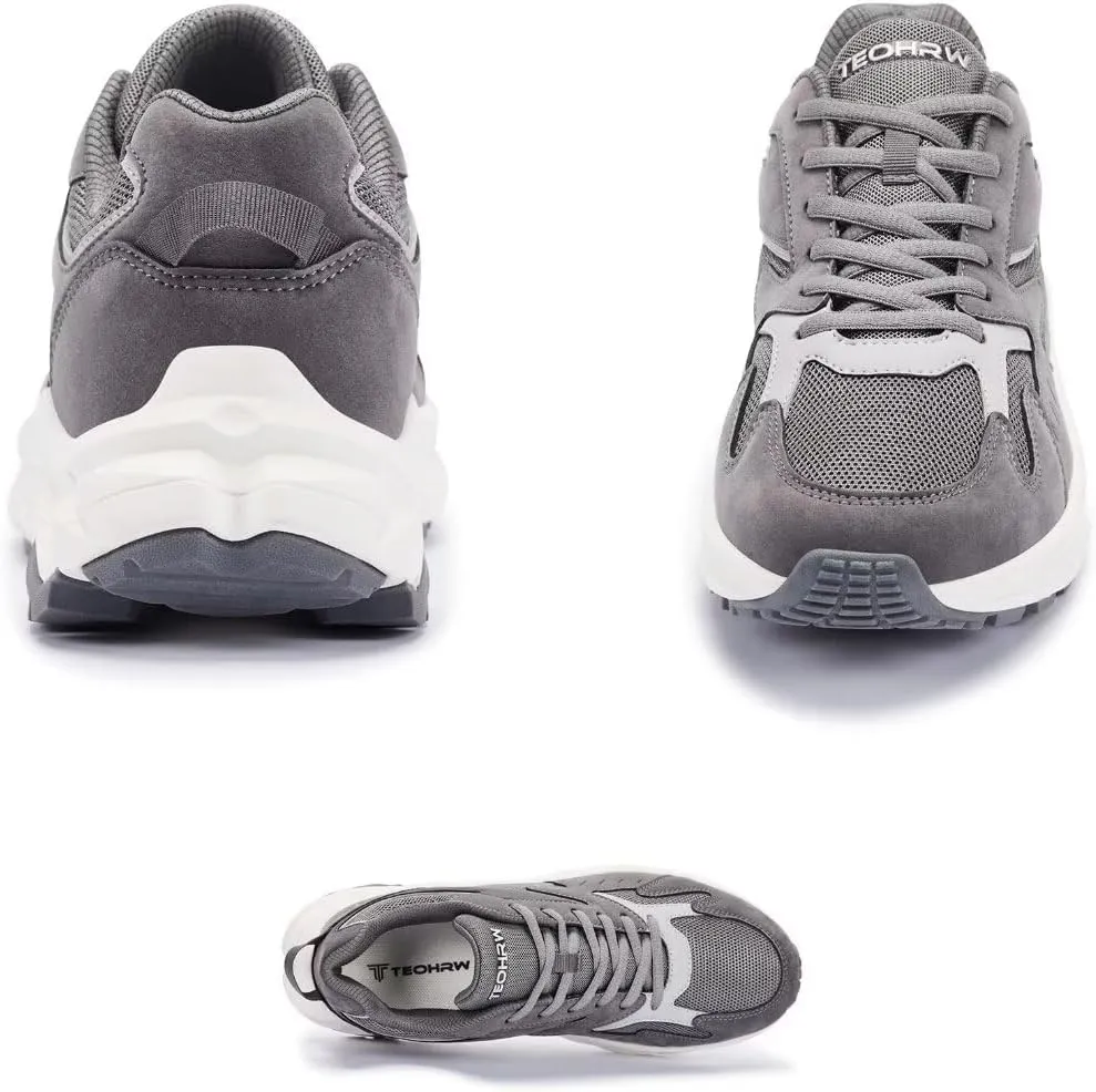 Men Extra Wide Width Sneakers Comfort Walking Shoes Relieve Foot Pain Wide Toe Box with Arch Support