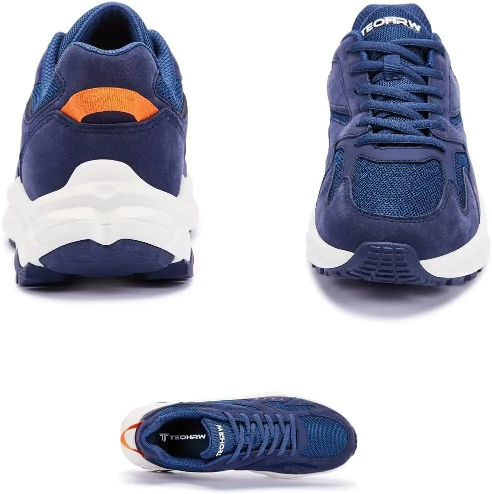 Men Extra Wide Width Sneakers Comfort Walking Shoes Relieve Foot Pain Wide Toe Box with Arch Support
