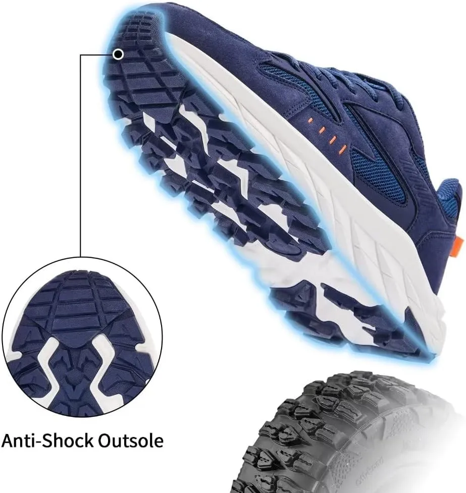 Men Extra Wide Width Sneakers Comfort Walking Shoes Relieve Foot Pain Wide Toe Box with Arch Support