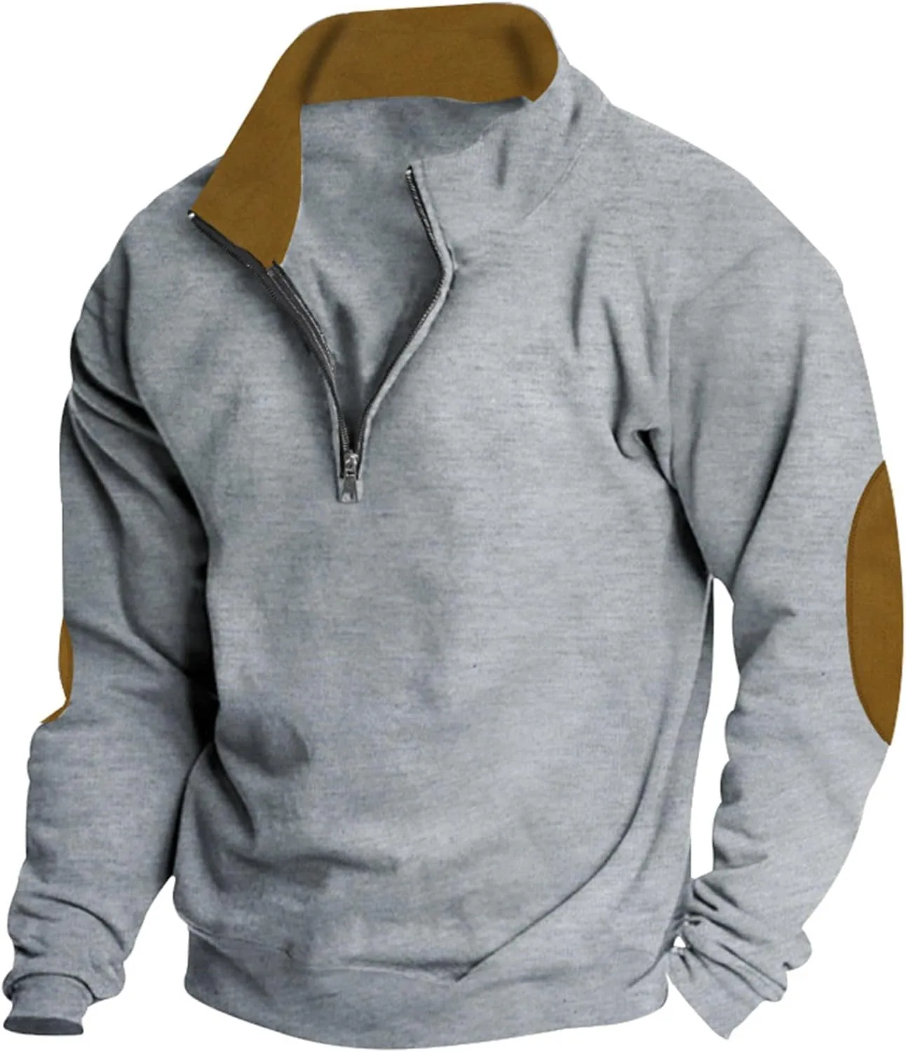 Men Hoodie Hooded Pocket And Solid Autumn Winter Color Sweater Sleeve Jacket Men's blouse Navvy Blue Hoodie Sweaters
