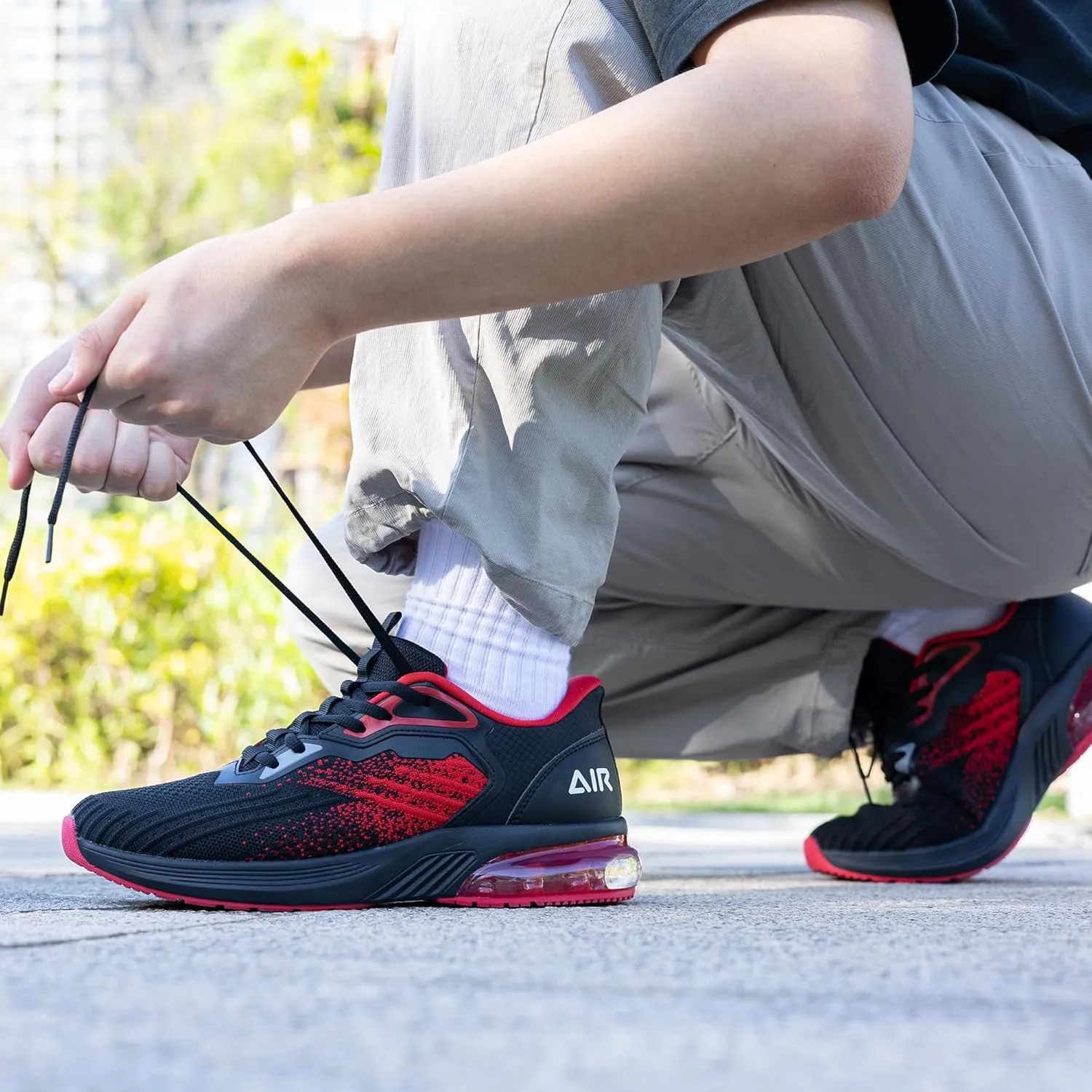 Mens Air Running Shoes Tennis Sneakers Trail Sport Athletic Sneakers for Gym Jogging Fitness Walking