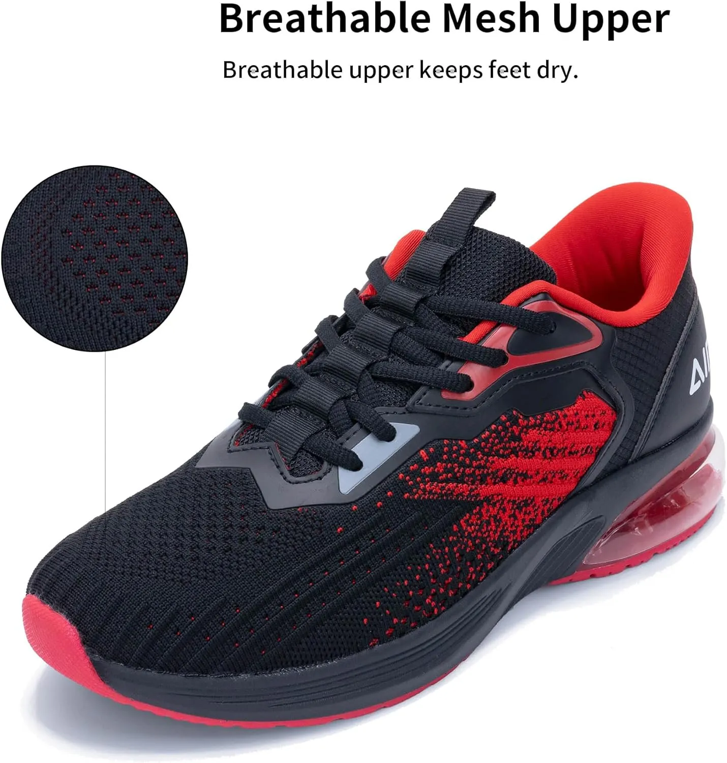 Mens Air Running Shoes Tennis Sneakers Trail Sport Athletic Sneakers for Gym Jogging Fitness Walking