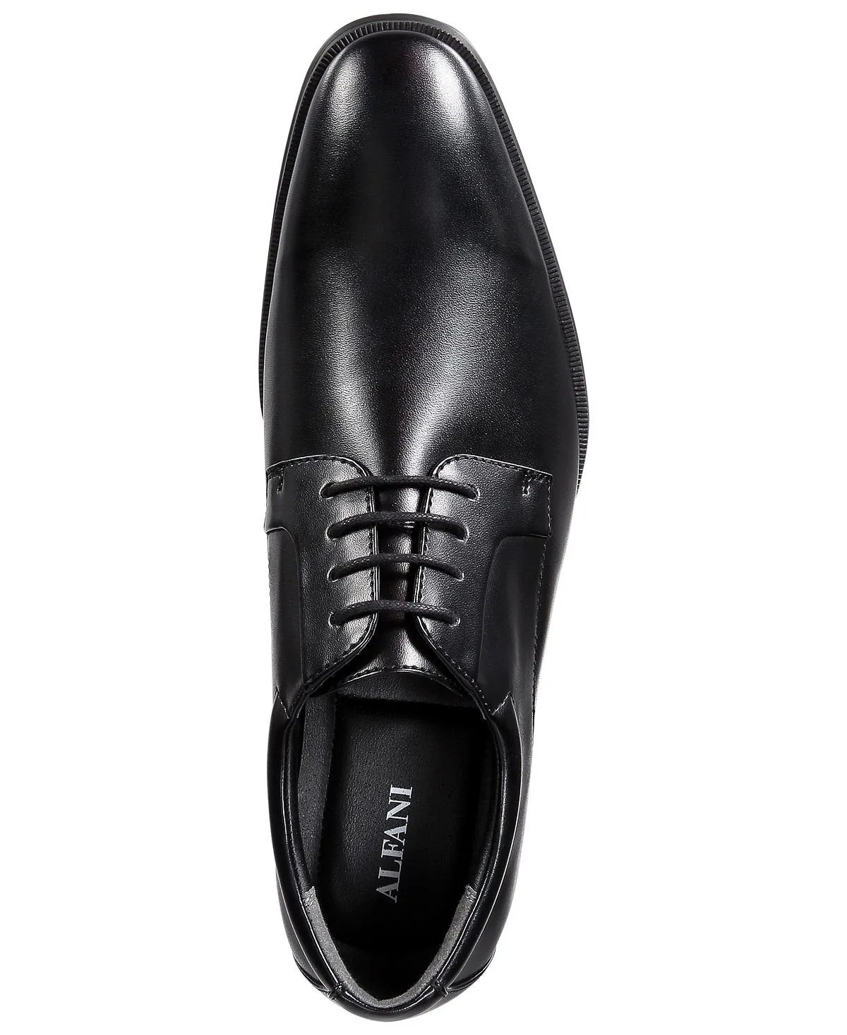 Men's Andrew Plain Toe Derby Made for Macy's Alfani, Black