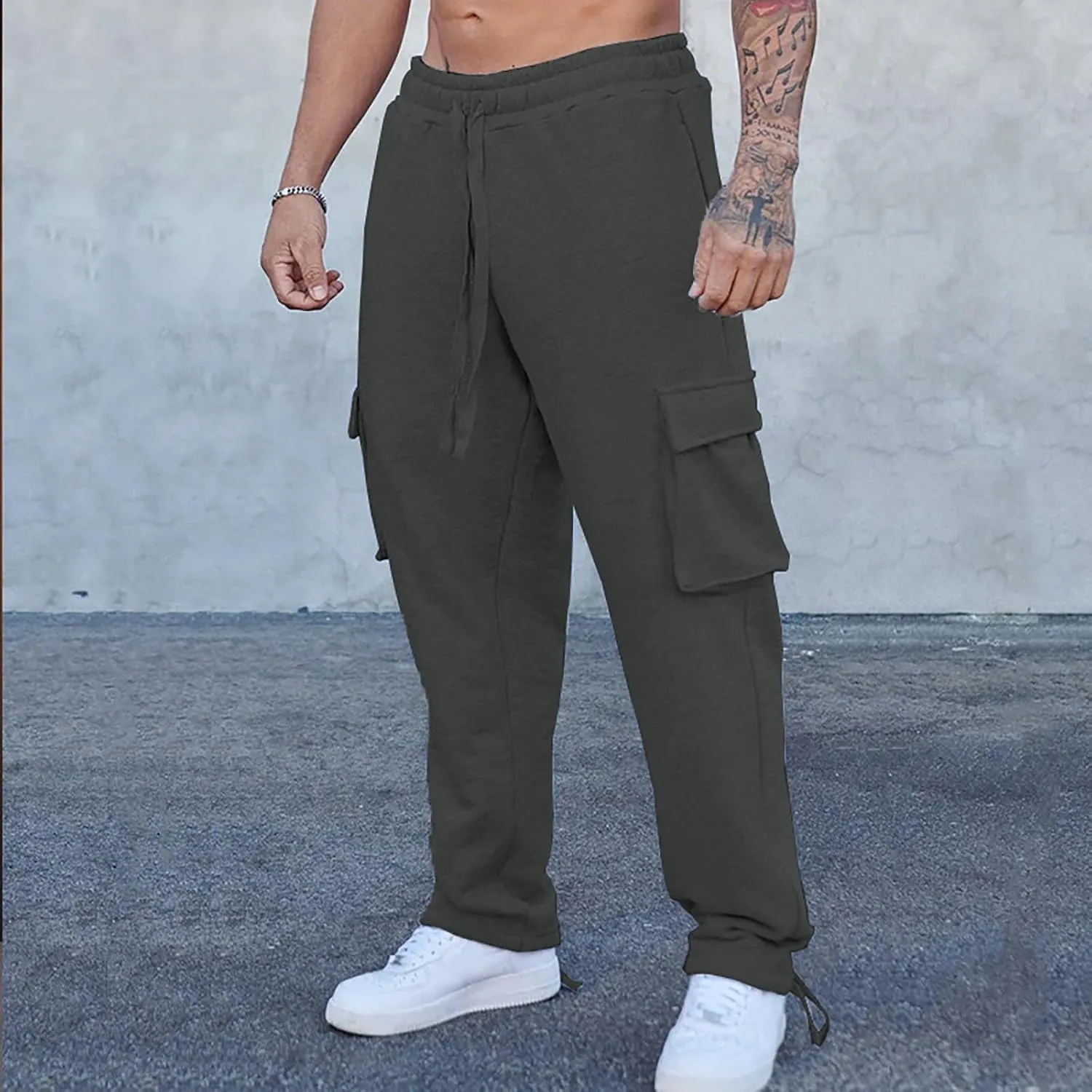 Men's Cargo Pants Casual Sports Slim Trousers with Cargo Joggers Mens Men's Cargo Pants Men's Tactical Pants Trousers