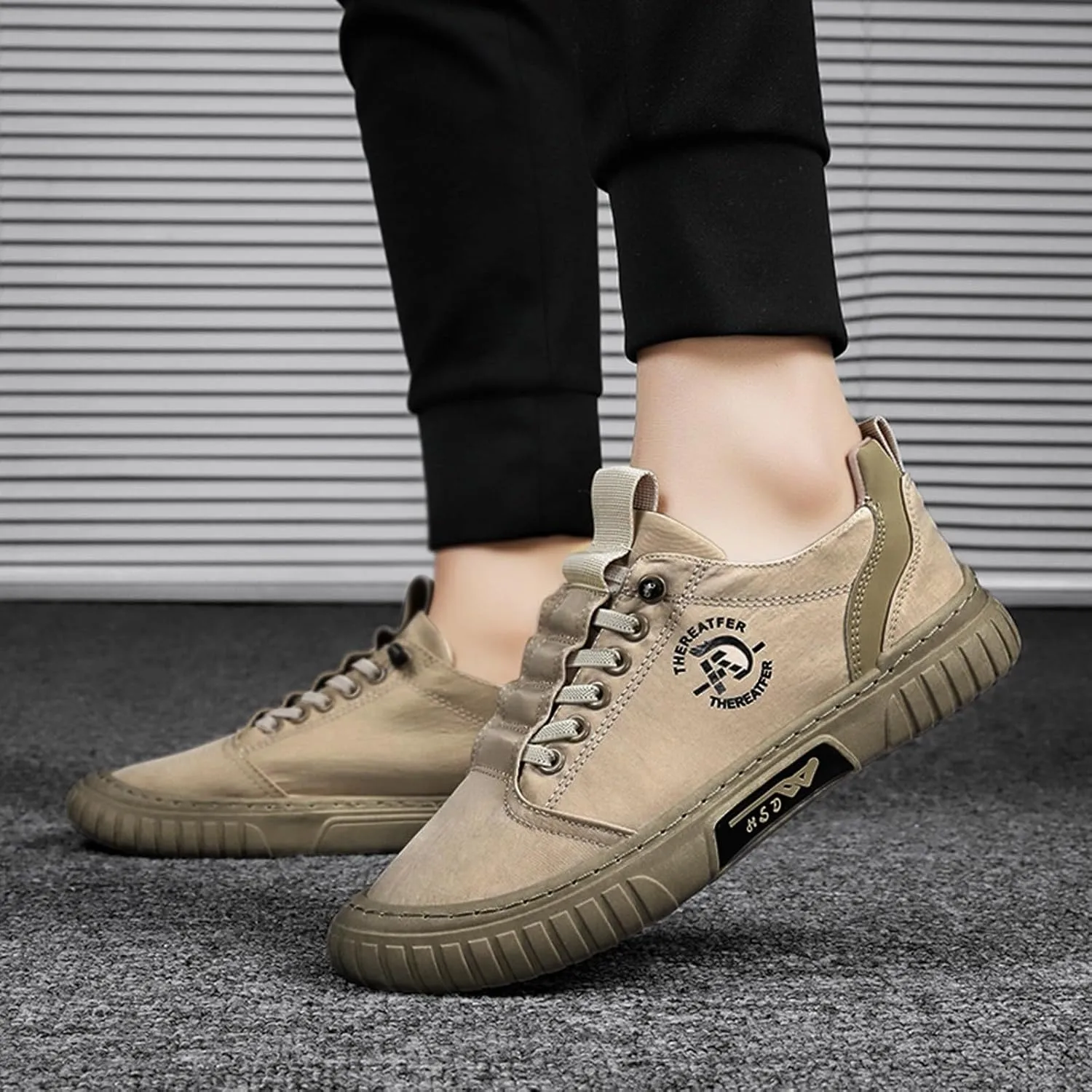 Men's Casual Sneakers 2024 Jogging Shoes Non-Slip Walking Shoes Trail Running Shoes Comfortable Orthopedic Shoes